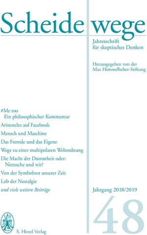 Buchcover Scheidewege  | EAN 9783777627403 | ISBN 3-7776-2740-2 | ISBN 978-3-7776-2740-3