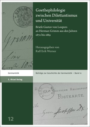 Buchcover Goethephilologie zwischen Dilettantismus und Universität  | EAN 9783777630052 | ISBN 3-7776-3005-5 | ISBN 978-3-7776-3005-2