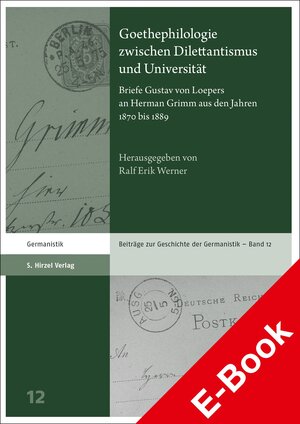 Buchcover Goethephilologie zwischen Dilettantismus und Universität  | EAN 9783777630342 | ISBN 3-7776-3034-9 | ISBN 978-3-7776-3034-2