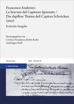 Buchcover Francesco Andreini: Le bravure del Capitano Spavento / Die dapffere Thaten deß Capitan Schröcken (1610)  | EAN 9783777630809 | ISBN 3-7776-3080-2 | ISBN 978-3-7776-3080-9