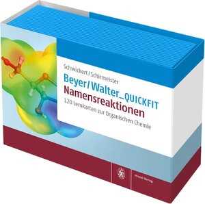 Buchcover Beyer/Walter_QuickFit: Namensreaktionen | Kevin Schwickert | EAN 9783777631028 | ISBN 3-7776-3102-7 | ISBN 978-3-7776-3102-8