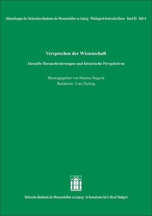 Buchcover Versprechen der Wissenschaft  | EAN 9783777632971 | ISBN 3-7776-3297-X | ISBN 978-3-7776-3297-1