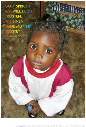 Buchcover Jahreslosung 2016: Mädchen a. Kamerun Plakat DIN A3  | EAN 9783779716136 | ISBN 3-7797-1613-5 | ISBN 978-3-7797-1613-6