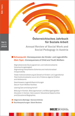 Buchcover Österreichisches Jahrbuch für Soziale Arbeit (ÖJS) 2019  | EAN 9783779961468 | ISBN 3-7799-6146-6 | ISBN 978-3-7799-6146-8