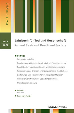 Buchcover Jahrbuch für Tod und Gesellschaft 2024  | EAN 9783779981381 | ISBN 3-7799-8138-6 | ISBN 978-3-7799-8138-1