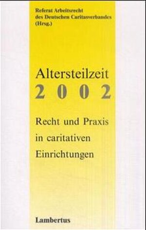 Buchcover Altersteilzeit 2002  | EAN 9783784113845 | ISBN 3-7841-1384-2 | ISBN 978-3-7841-1384-5