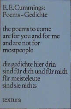 Poems. Gedichte