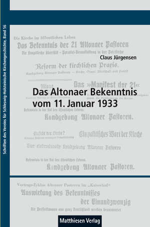 Buchcover Das Altonaer Bekenntnis vom 11. Januar 1933 | Claus Jürgensen | EAN 9783786855019 | ISBN 3-7868-5501-3 | ISBN 978-3-7868-5501-9