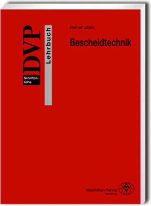Buchcover Bescheidtechnik | Reiner Stein | EAN 9783786906988 | ISBN 3-7869-0698-X | ISBN 978-3-7869-0698-8