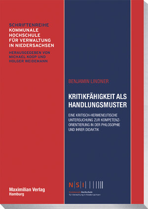 Buchcover Kritikfähigkeit als Handlungsmuster | Benjamin Lindner | EAN 9783786912057 | ISBN 3-7869-1205-X | ISBN 978-3-7869-1205-7