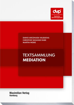 Buchcover Textsammlung Mediation | Dario Arconada Valbuena | EAN 9783786912965 | ISBN 3-7869-1296-3 | ISBN 978-3-7869-1296-5