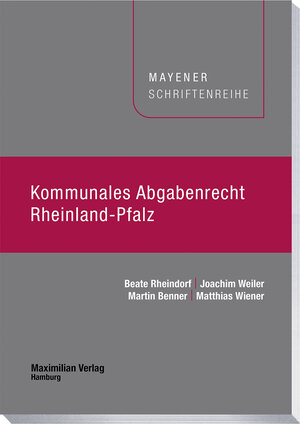 Buchcover Kommunales Abgabenrecht Rheinland-Pfalz | Beate Rheindorf | EAN 9783786914419 | ISBN 3-7869-1441-9 | ISBN 978-3-7869-1441-9