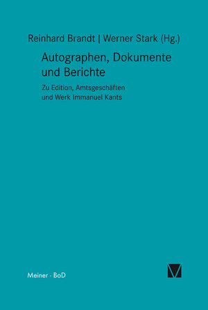 Buchcover Autographen, Dokumente und Berichte  | EAN 9783787311347 | ISBN 3-7873-1134-3 | ISBN 978-3-7873-1134-7