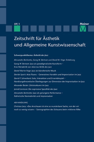 Buchcover Ästhetik des Jazz  | EAN 9783787327126 | ISBN 3-7873-2712-6 | ISBN 978-3-7873-2712-6