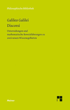 Buchcover Discorsi | Galileo Galilei | EAN 9783787328116 | ISBN 3-7873-2811-4 | ISBN 978-3-7873-2811-6