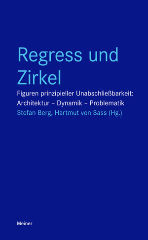 Buchcover Regress und Zirkel  | EAN 9783787330058 | ISBN 3-7873-3005-4 | ISBN 978-3-7873-3005-8