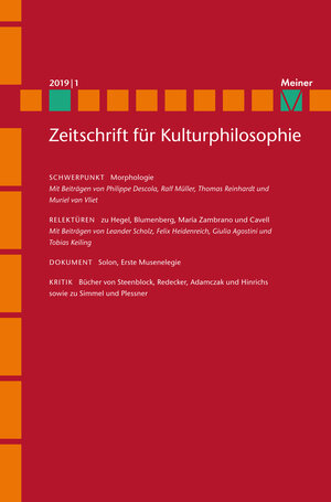 Buchcover Morphologie  | EAN 9783787337194 | ISBN 3-7873-3719-9 | ISBN 978-3-7873-3719-4
