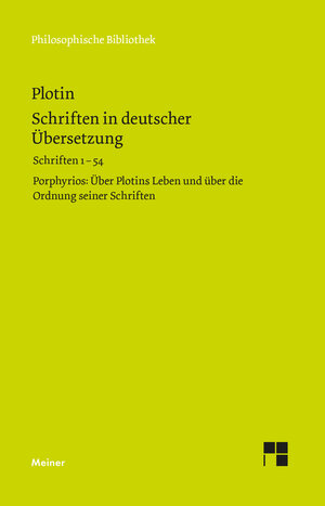 Buchcover Schriften in deutscher Übersetzung | Plotin | EAN 9783787338801 | ISBN 3-7873-3880-2 | ISBN 978-3-7873-3880-1