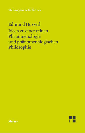 Buchcover Ideen zu einer reinen Phänomenologie und phänomenologischen Philosophie | Edmund Husserl | EAN 9783787339051 | ISBN 3-7873-3905-1 | ISBN 978-3-7873-3905-1