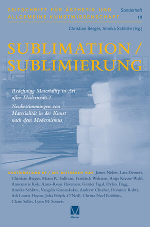 Buchcover Sublimation/Sublimierung  | EAN 9783787339525 | ISBN 3-7873-3952-3 | ISBN 978-3-7873-3952-5