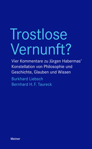 Buchcover Trostlose Vernunft? | Burkhard Liebsch | EAN 9783787339716 | ISBN 3-7873-3971-X | ISBN 978-3-7873-3971-6