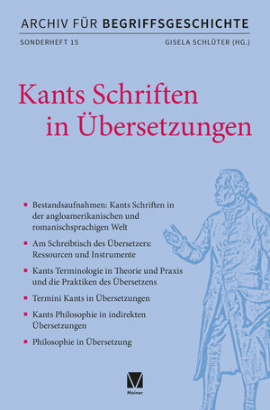 Buchcover Kants Schriften in Übersetzungen  | EAN 9783787340651 | ISBN 3-7873-4065-3 | ISBN 978-3-7873-4065-1