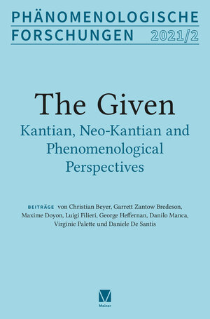 Buchcover Phänomenologische Forschungen 2021-2 | Daniele de Santis | EAN 9783787342099 | ISBN 3-7873-4209-5 | ISBN 978-3-7873-4209-9
