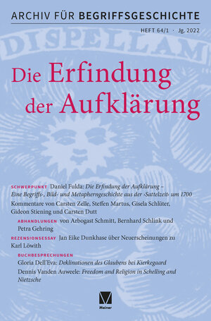 Buchcover Archiv für Begriffsgeschichte. Band 64,1  | EAN 9783787342587 | ISBN 3-7873-4258-3 | ISBN 978-3-7873-4258-7