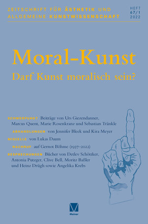 Buchcover Zeitschrift für Ästhetik und Allgemeine Kunstwissenschaft 67/1  | EAN 9783787342679 | ISBN 3-7873-4267-2 | ISBN 978-3-7873-4267-9