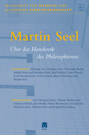 Buchcover Zeitschrift für Ästhetik und allgemeine Kunstwissenschaft, Band 68/2  | EAN 9783787345649 | ISBN 3-7873-4564-7 | ISBN 978-3-7873-4564-9