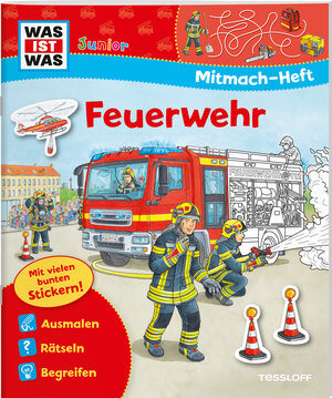 Buchcover WAS IST WAS Junior Mitmach-Heft Feuerwehr | Sabine Schuck | EAN 9783788620011 | ISBN 3-7886-2001-3 | ISBN 978-3-7886-2001-1