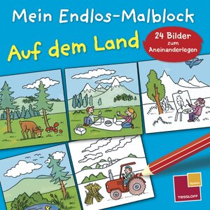 Buchcover Mein Endlos-Malblock: Auf dem Land  | EAN 9783788632366 | ISBN 3-7886-3236-4 | ISBN 978-3-7886-3236-6