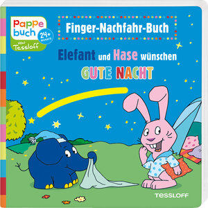 Buchcover Finger-Nachfahr-Buch. Elefant und Hase wünschen Gute Nacht | Katja Baier | EAN 9783788641559 | ISBN 3-7886-4155-X | ISBN 978-3-7886-4155-9