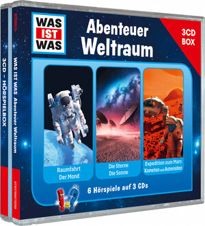 Buchcover WAS IST WAS 3-CD-Hörspielbox Abenteuer Weltraum | Dr. Manfred Baur | EAN 9783788670269 | ISBN 3-7886-7026-6 | ISBN 978-3-7886-7026-9