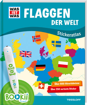 Buchcover BOOKii® WAS IST WAS Stickeratlas Flaggen der Welt. | Dr. Manfred Baur | EAN 9783788675103 | ISBN 3-7886-7510-1 | ISBN 978-3-7886-7510-3