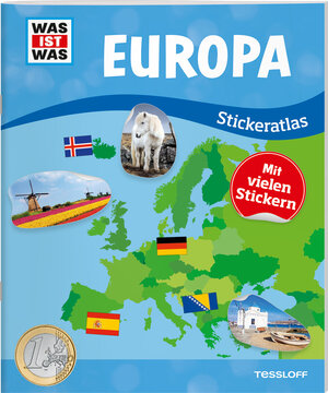 Buchcover WAS IST WAS Stickeratlas Europa | Lisa Hebler | EAN 9783788676346 | ISBN 3-7886-7634-5 | ISBN 978-3-7886-7634-6