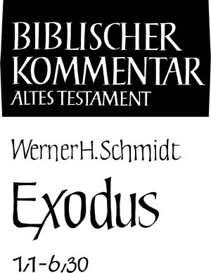 Buchcover Exodus (1,1-6,30) | Werner H. Schmidt | EAN 9783788722647 | ISBN 3-7887-2264-9 | ISBN 978-3-7887-2264-7