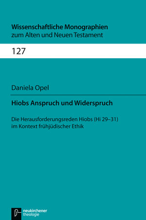 Buchcover Hiobs Anspruch und Widerspruch | Daniela Opel | EAN 9783788724320 | ISBN 3-7887-2432-3 | ISBN 978-3-7887-2432-0