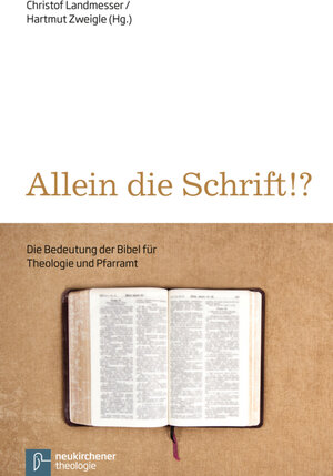 Buchcover Allein die Schrift!?  | EAN 9783788726522 | ISBN 3-7887-2652-0 | ISBN 978-3-7887-2652-2