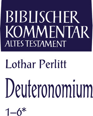 Buchcover Deuteronomium (1-6*) | Lothar Perlitt | EAN 9783788727239 | ISBN 3-7887-2723-3 | ISBN 978-3-7887-2723-9