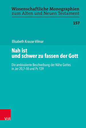 Buchcover Nah ist und schwer zu fassen der Gott | Elisabeth Krause-Vilmar | EAN 9783788734152 | ISBN 3-7887-3415-9 | ISBN 978-3-7887-3415-2
