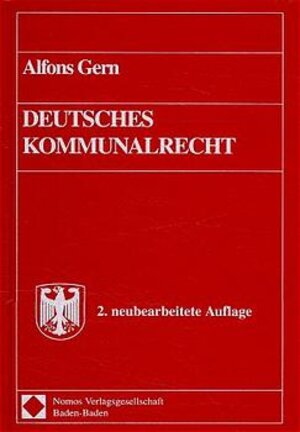 Buchcover Deutsches Kommunalrecht | Alfons Gern | EAN 9783789045943 | ISBN 3-7890-4594-2 | ISBN 978-3-7890-4594-3