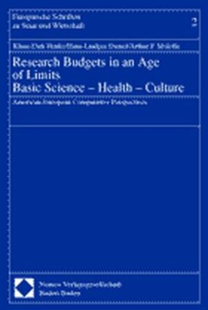 Buchcover Research Budgets in an Age of Limits. Basic Science - Health - Culture | Klaus-Dirk Henke | EAN 9783789064326 | ISBN 3-7890-6432-7 | ISBN 978-3-7890-6432-6