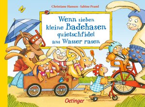 Buchcover Wenn sieben kleine Badehasen quietschfidel ans Wasser rasen | Sabine Praml | EAN 9783789121128 | ISBN 3-7891-2112-6 | ISBN 978-3-7891-2112-8