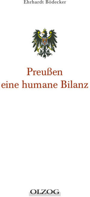 Buchcover Preußen - eine humane Bilanz | Ehrhardt Bödecker | EAN 9783789282775 | ISBN 3-7892-8277-4 | ISBN 978-3-7892-8277-5