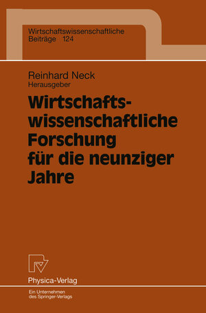 Buchcover Wirtschaftswissenschaftliche Forschung für die neunziger Jahre  | EAN 9783790809190 | ISBN 3-7908-0919-5 | ISBN 978-3-7908-0919-0