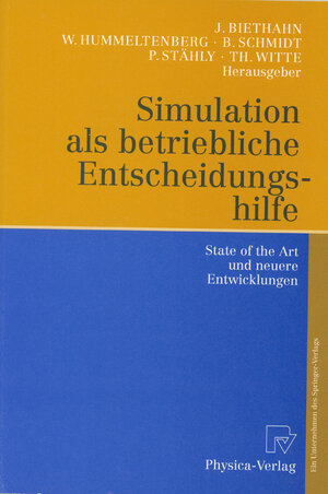 Buchcover Simulation als betriebliche Entscheidungshilfe  | EAN 9783790811780 | ISBN 3-7908-1178-5 | ISBN 978-3-7908-1178-0