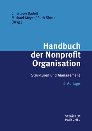 Buchcover Handbuch der Nonprofit Organisation  | EAN 9783791025391 | ISBN 3-7910-2539-2 | ISBN 978-3-7910-2539-1