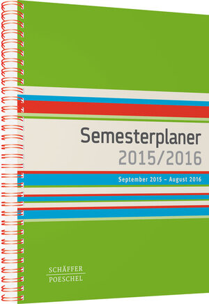 Buchcover Semesterplaner 2015,2016  | EAN 9783791034423 | ISBN 3-7910-3442-1 | ISBN 978-3-7910-3442-3