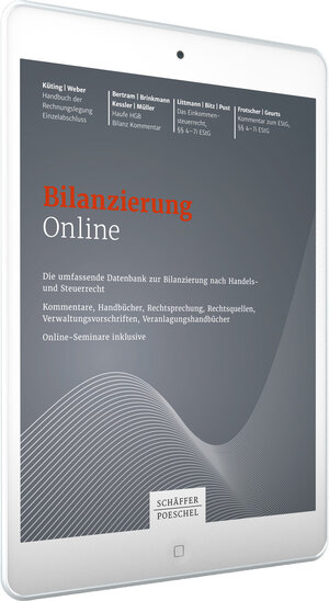 Buchcover Bilanzierung Online  | EAN 9783791038285 | ISBN 3-7910-3828-1 | ISBN 978-3-7910-3828-5